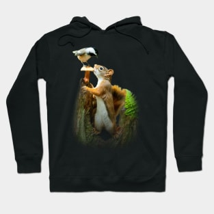 Sleek Scurry Chipmunk Chic, Stylish Tee for Animal Aficionados Hoodie